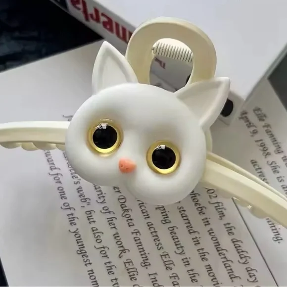Cute Cat Hair Clips for Women Acrylic Hair accessories